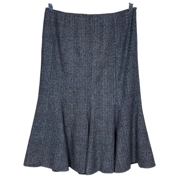 Banana Republic Flared Midi Skirt NEW Wool Tweed Medium 8/10 - Picture 1 of 9